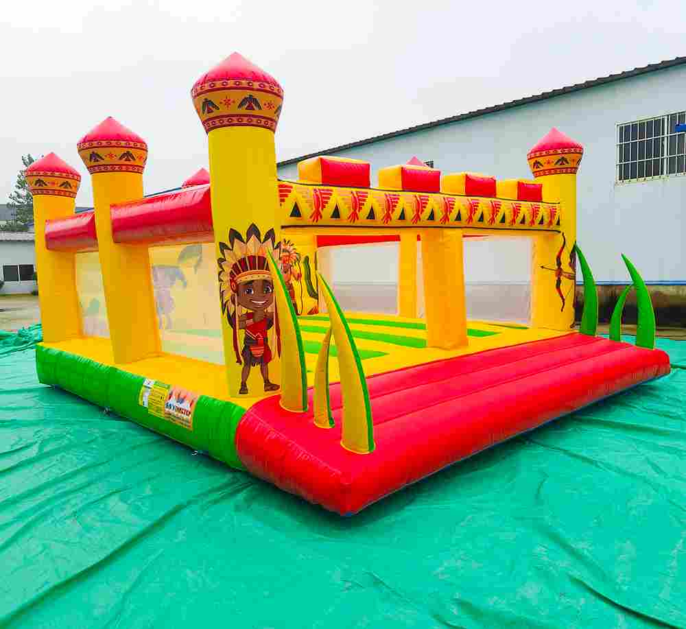 Надувной коммерческий батут "Индейцы", 6*5*2,5 м