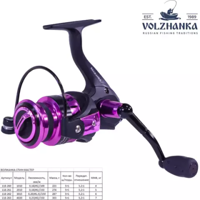 Катушка б/ин "Волжанка Спин Мастер" (5+1 подш)