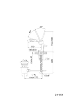 Смеситель для биде и рукомойников Steinberg серия 240 с донным клапаном, хром 240 1300