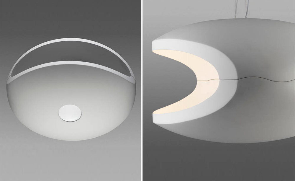 Pendant design lamp  O-Space by Foscarini (Orange)