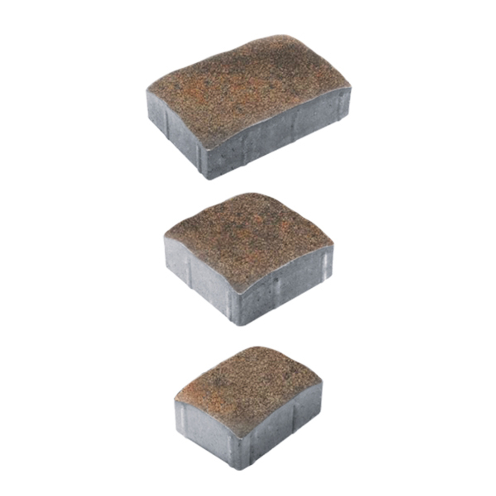 Тротуарная плитка УРИКО, комплект из 3 видов плит, Листопад Гранит Клен