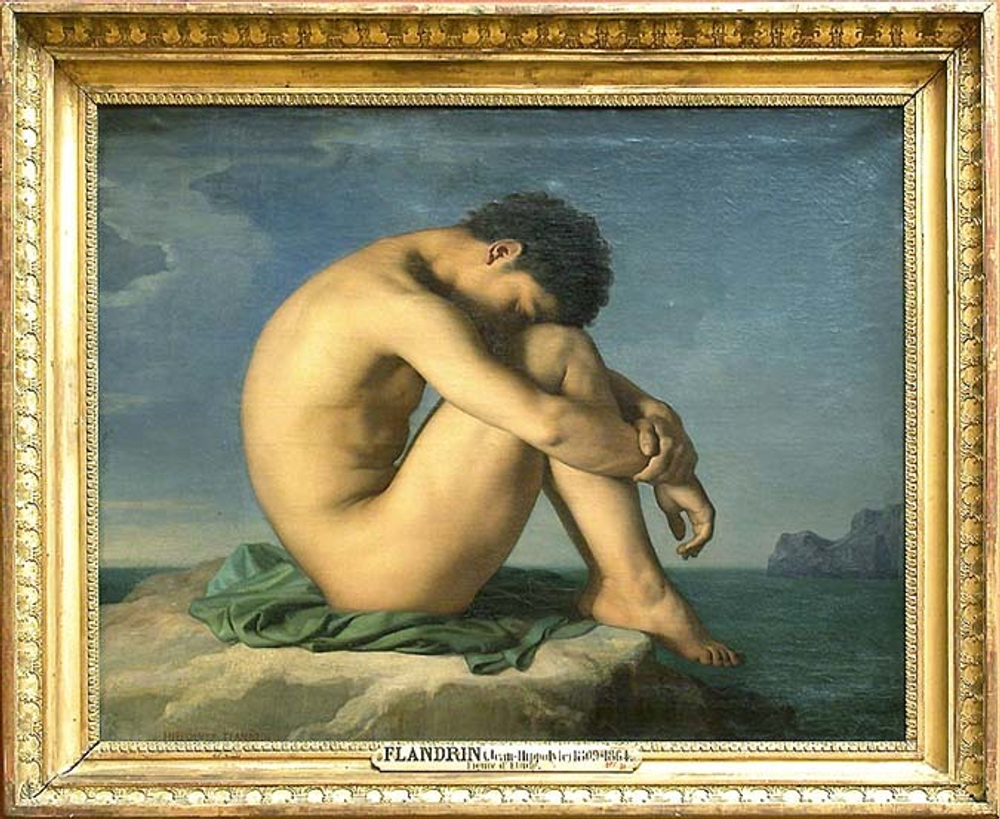 Jean-Hippolyte Flandrin  - эротическое искусство художника Жана-Ипполита Фландрина. 18+