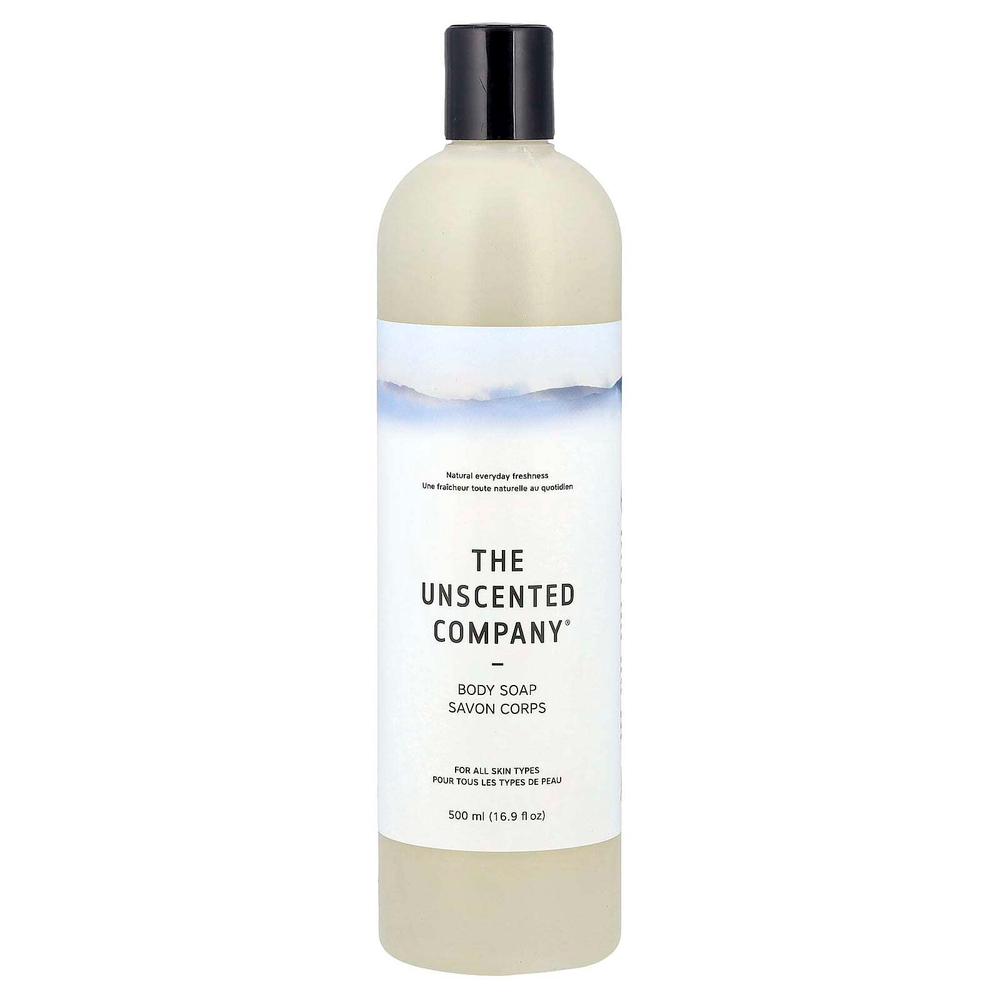 The Unscented Company, Мыло для тела, для всех типов кожи, без отдушек, 500 мл (16,9 жидк. Унции)