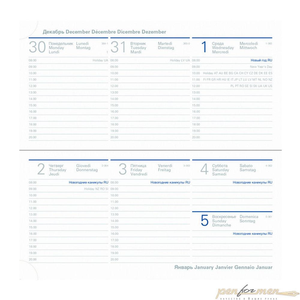 Еженедельник Letts Lexicon (PU) A6 белые страницы (412 128350)