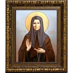 Евдокия (Маханькова) Чудиновская блаженная. Икона на холсте.