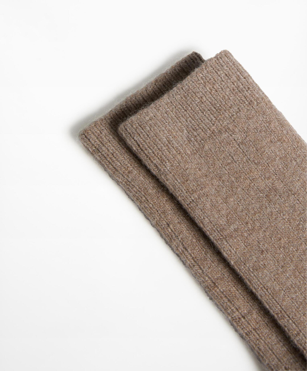 Oysho Классические носки, коричневый меланж