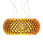 Pendant design lamp  CABOCHE grande by Foscarini (Amber)