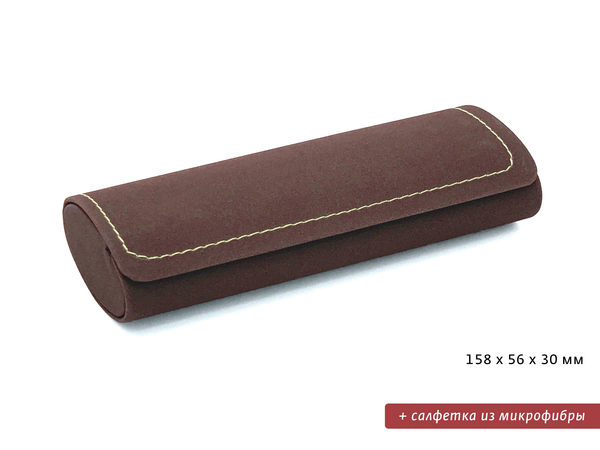 Футляр для очков с салфеткой 803/11 какао