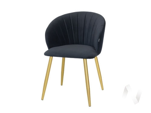 Стул Комфорт 27 с поворотным механизмом (опоры редукция 22-24; золото/велюр черный RS-24)