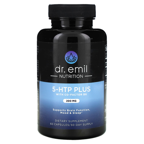 Dr. Emil Nutrition, 5-HTP Plus с кофактором B6, 60 капсул