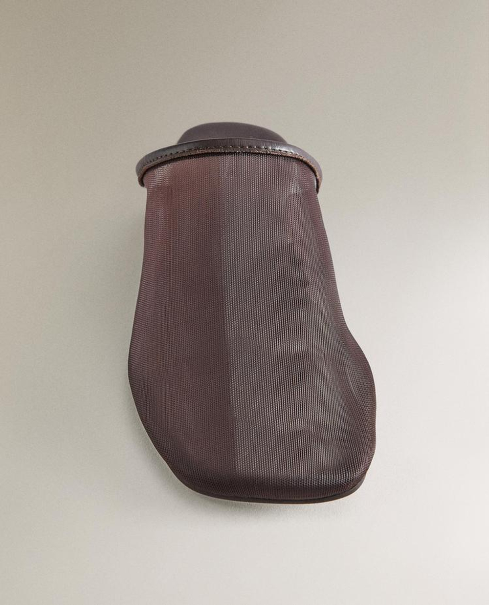 ZARA HOME ТУФЛИ-МЮЛИ НА ПЛОСКОЙ ПОДОШВЕ, КОРИЧНЕВЫЙ