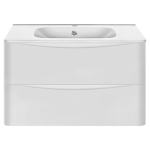 Тумба под раковину Vincea Paola 800 подвесная, 2 выкатных ящика soft close, G.White