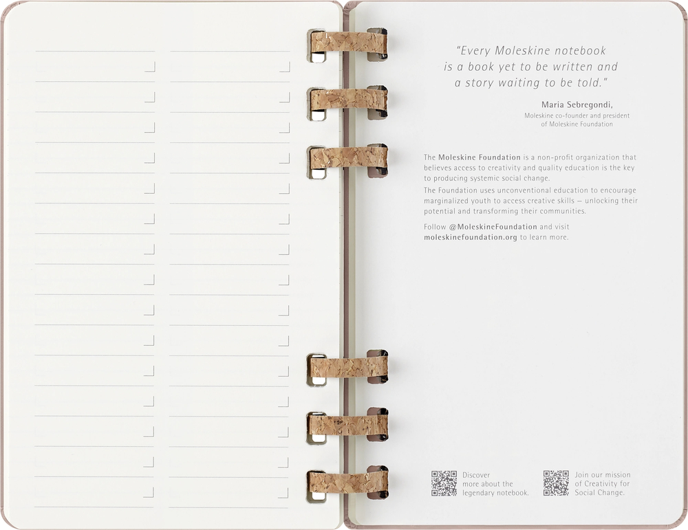 Еженедельник Moleskine SPIRAL (DHSPP2912MWH3) 130х210мм, цвет кофейный