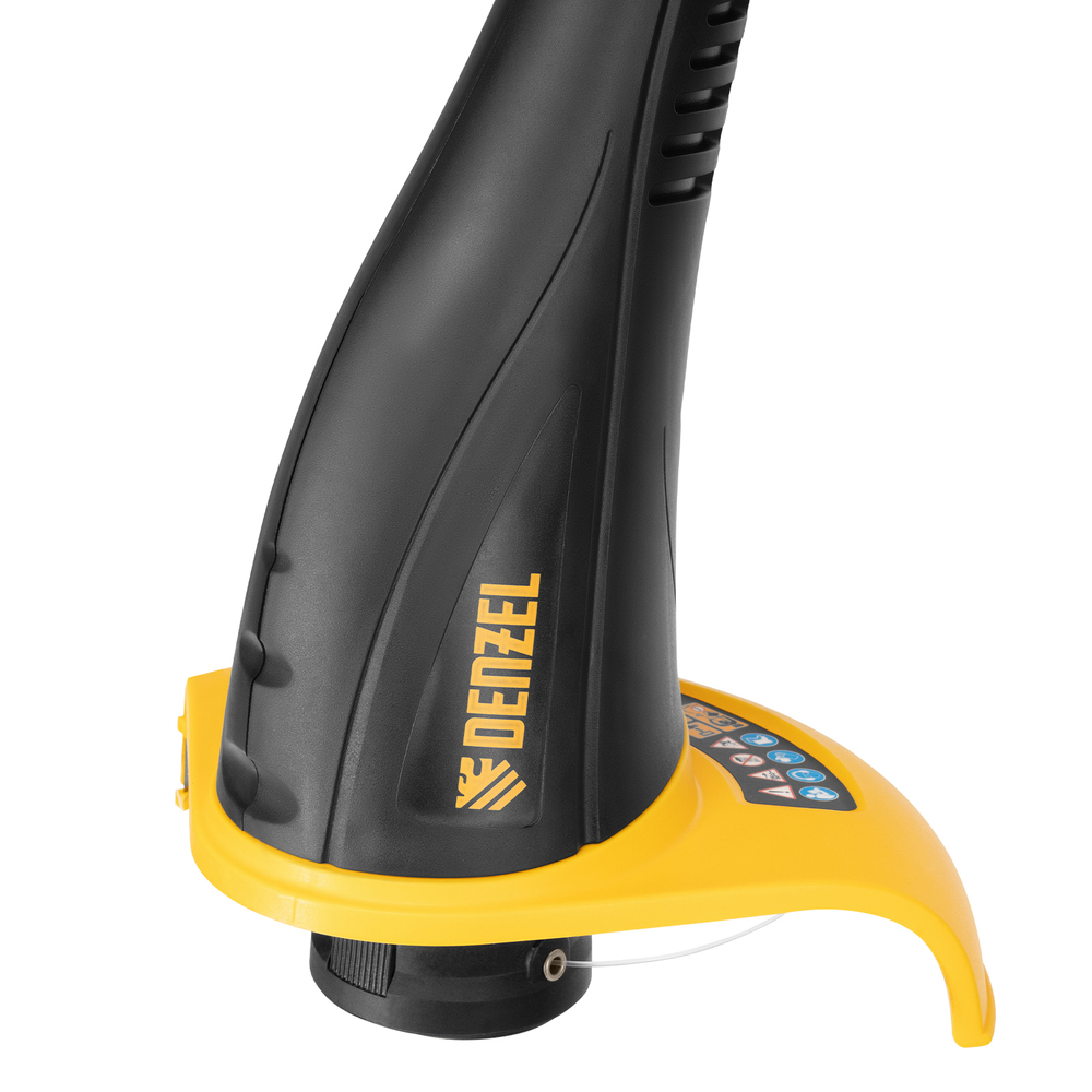 Триммер электрический TE-350, 350 Вт, 260 мм, катушка полуавтомат Denzel