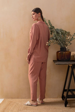 Брюки из вискозной ткани (Размер: XS) (Цвет: бежевый)