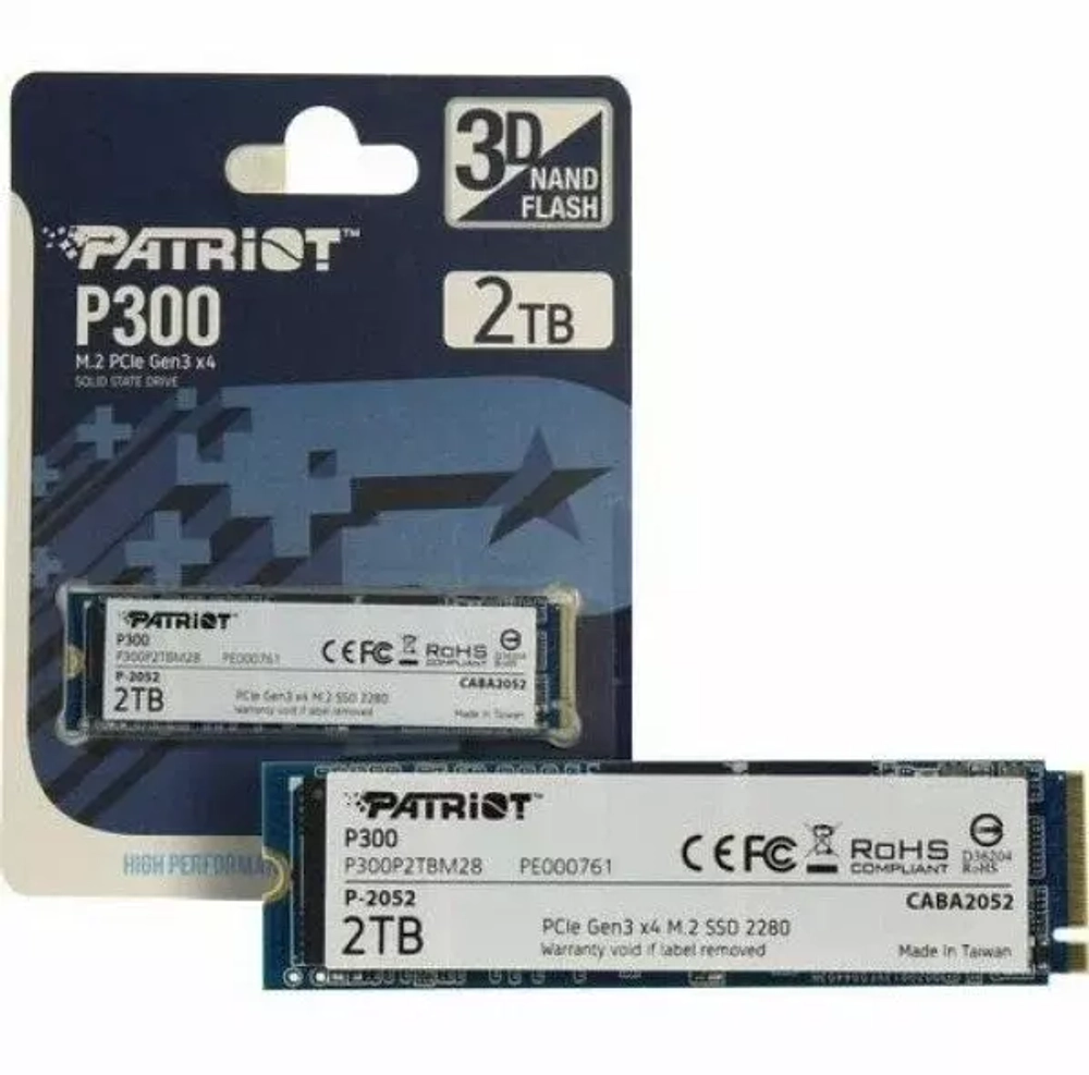 Жесткий диск SSD M.2 Patriot 2.0Tb P300 (P300P2TBM28)