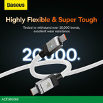 Кабель Baseus CoolPlay 1m White (CAKW000202)