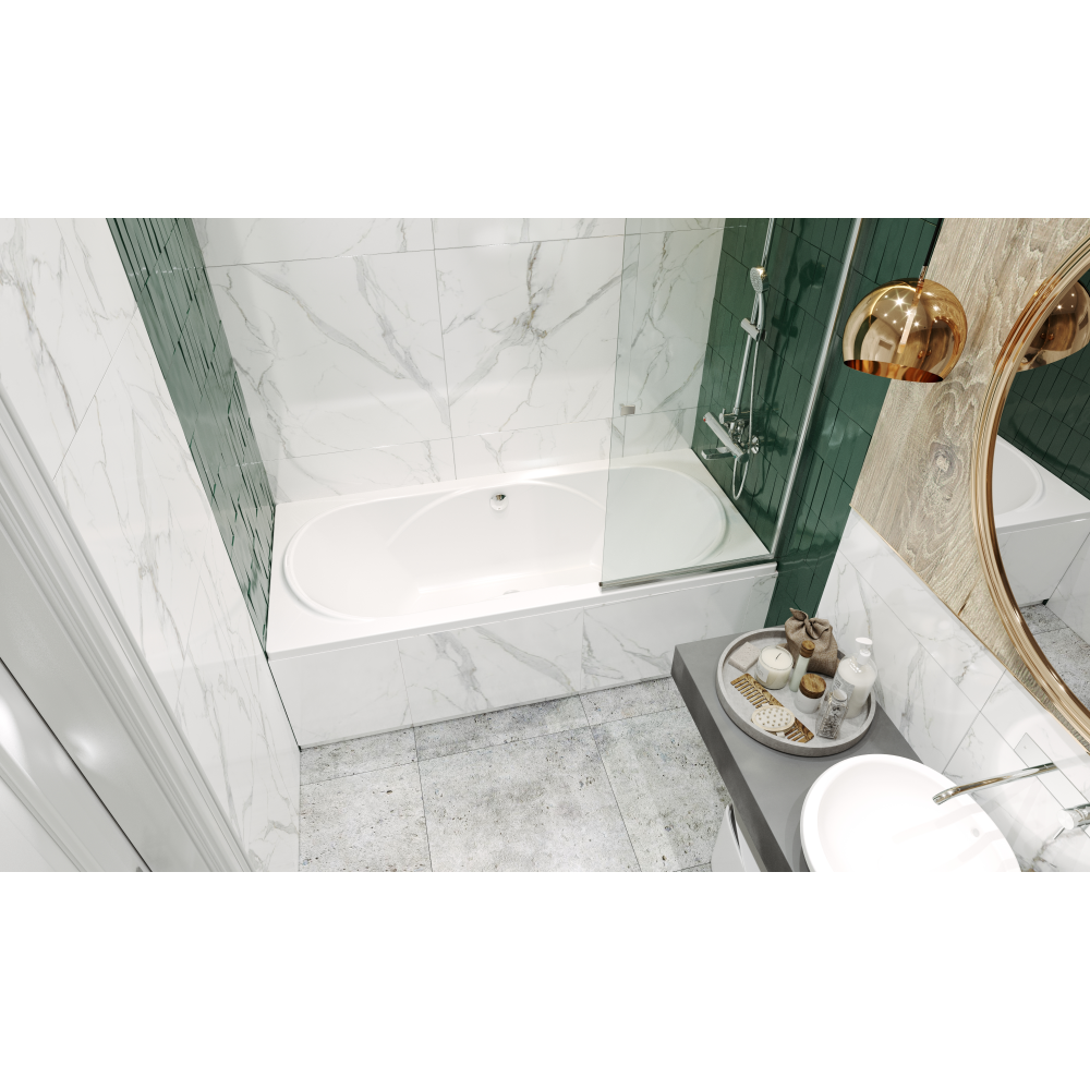 ВАННА АКРИЛОВАЯ ROCA Madeira 180x80 В комплектес каркас, панель