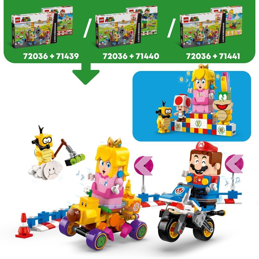 LEGO Super Mario/ Mario Kart - Малышка Пич и Гран-При набор/ 72036