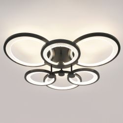 Светильник потолочный светодиодный ЭРА Модерн Odry CLL-1-117-RC BK с ДУ 117W 3000-6500К черный | Светильники SPB-6 с ДУ