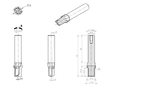 PCD концевая фреза D.16x19,5 S.12x50 Z2