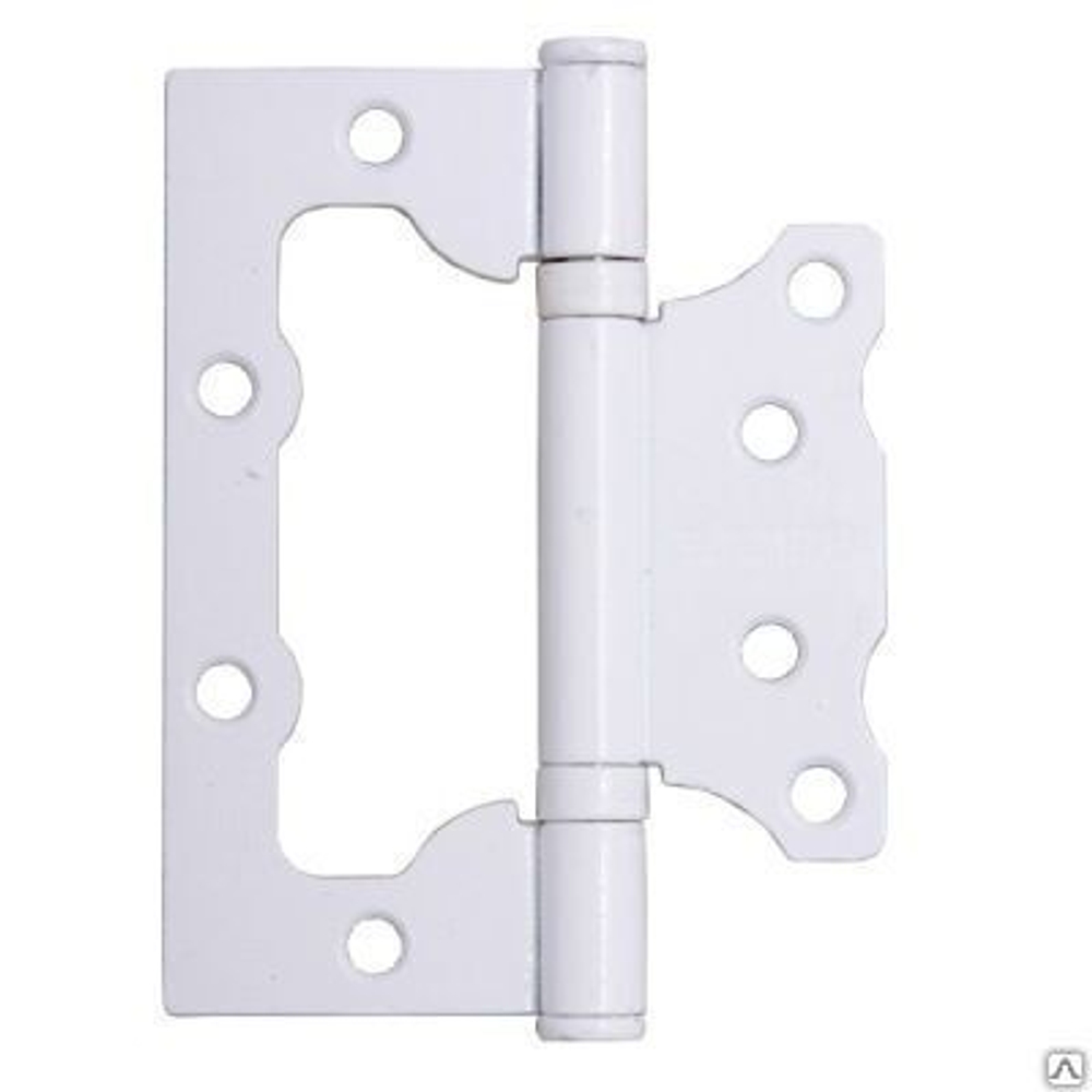 Петля  БЕЗ ВРЕЗКИ  АЛЛЮР  накл. 2BB WW белая (цена за 2шт) 100*75  2 подш. БЛИСТЕР  / 1 048