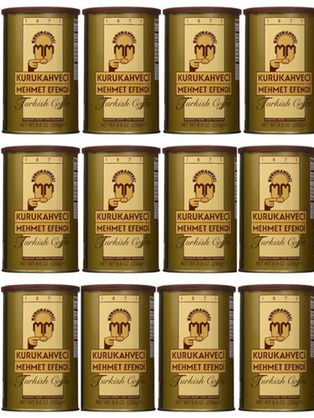 Кофе молотый Kurukahveci Mehmet Efendi банка 250 г 12 шт