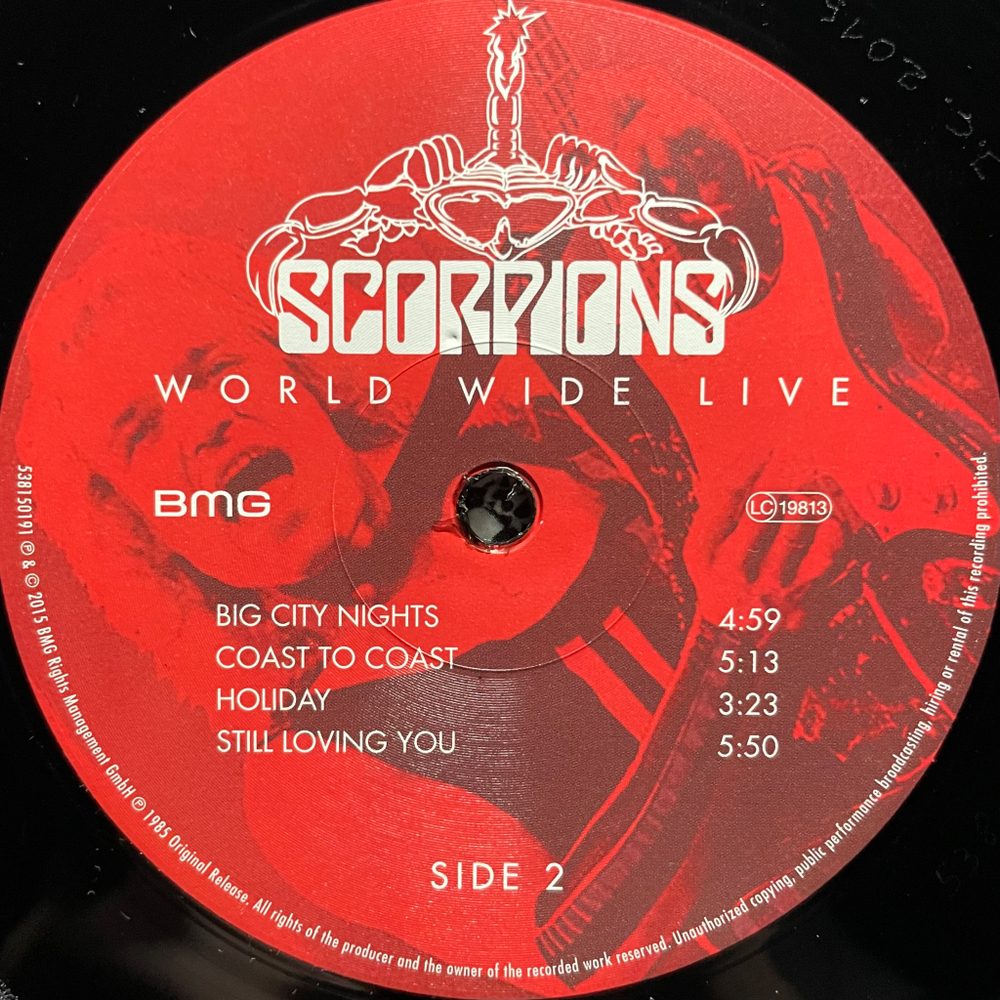 Scorpions ‎– World Wide Live 2LP (Европа 2015г.)