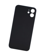 Задняя крышка для iPhone 12 Синий (стекло, широкий вырез под камеру, логотип)
