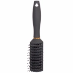 Расческа массажная «СЕКРЕТ ТВОЕЙ КРАСОТЫ», продувная, цвет черный, матовое покрытие, 4,3*22см