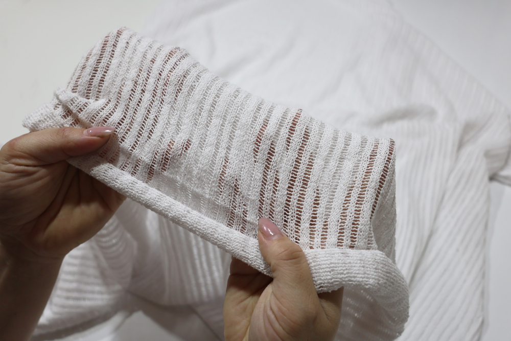 БЕЛЫЙ - Ажурная вязка (ОЗ85 Елена) (к0 незначительно полосит)