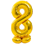 Шар фольгированный Цифра 8 165 см (Золотой)