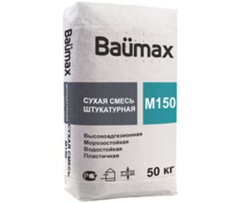 Штукатурная смесь Baumax универсальная М150 серый 50кг