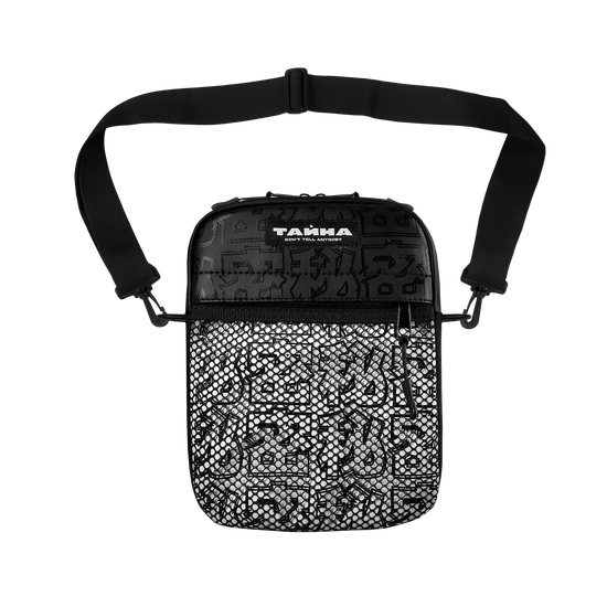 Сумка ТАЙНА через плечо черный/иероглифы