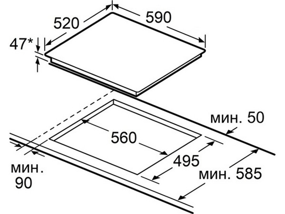 Варочная панель MAUNFELD CVCE594SMDBK электрическая