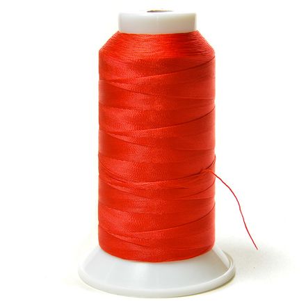 Нитки швейные капрон Russia 50к(60) 1000м, красный [268]