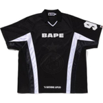 A Bathing Ape Multi Logo Relaxed Fit Soccer Jersey