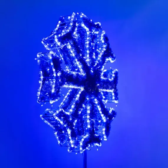 Макушка Снежинка Стандарт 50 см. для елей высотой от 3 до 6 м., синяя, Green Trees (sn-50blue)