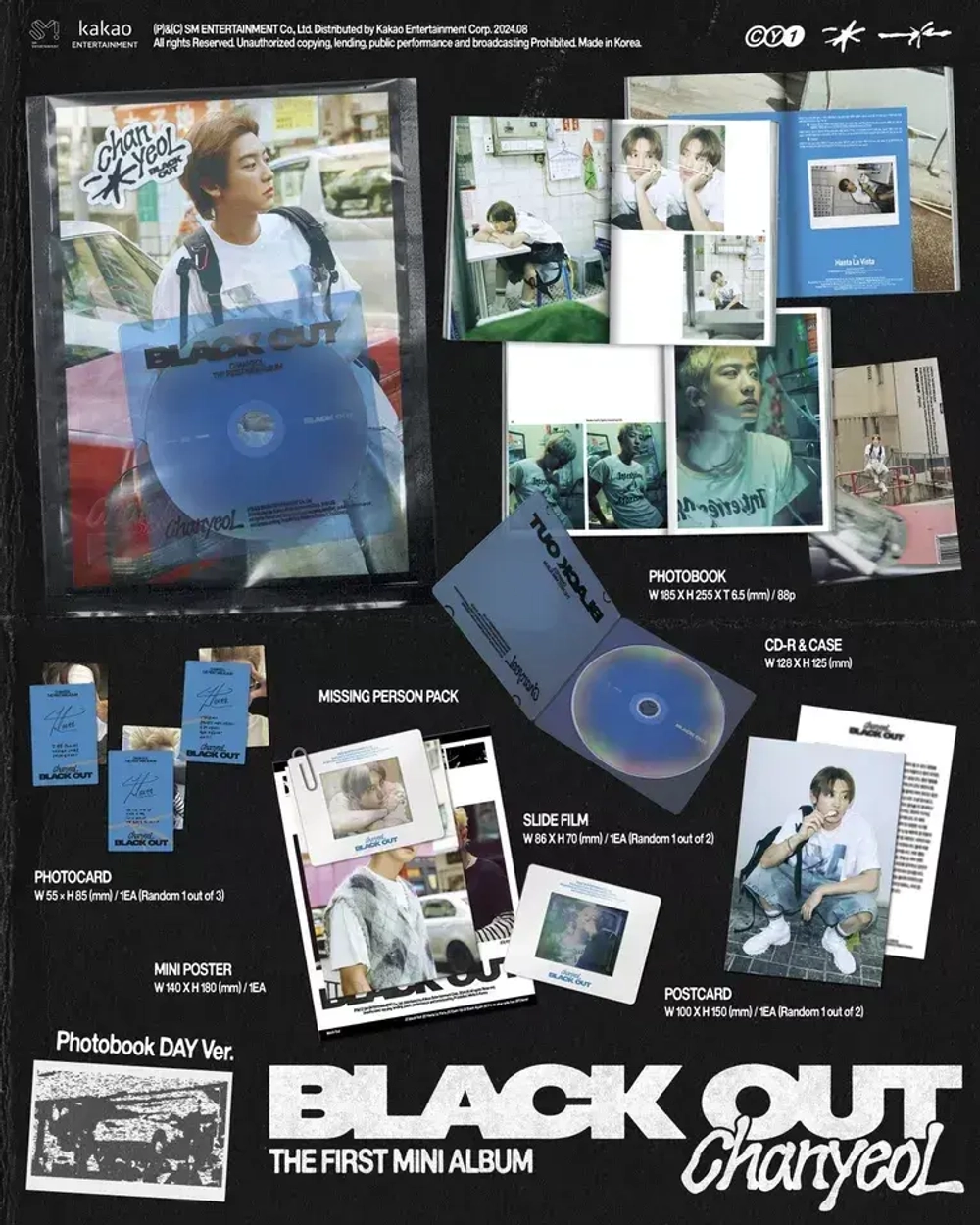 CHANYEOL EXO - Black Out [Photobook ver.] (Night ver.)