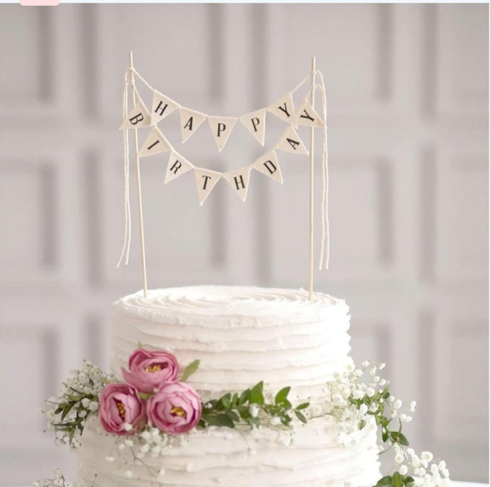 Топпер растяжка happy birthday