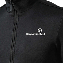 Мужская теннисная кофта Sergio Tacchini Dijon 021 Tracktop - black/white