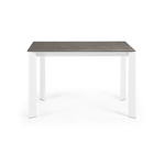 Стол Atta 120 (180) x80 белые ножки керамика Vulcano Ash