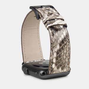 Ремешок для Apple Watch 40/41/42 mm из кожи питона, натурального цвета