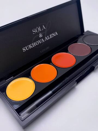 SoLa & Sukhova Alena Гель-лак Palette 18 Gradient Sunset, 5 цветов, 25мл