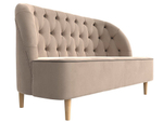 Кушетка Амиса, Бежевый\Коричневый, Велюр, 109827