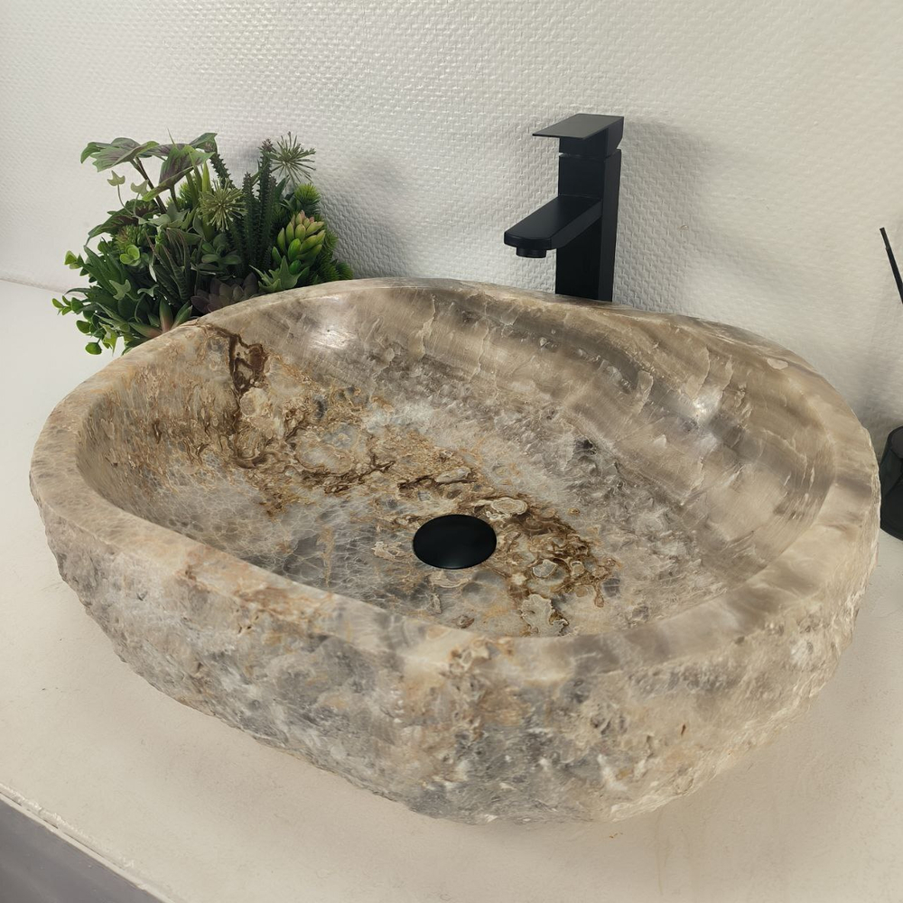 Раковина из оникса Erozy Grey EO-64658 57*47*16 0184