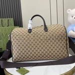 Мужская сумка Gucci GG Canvas Medium Duffle Bag бежевая