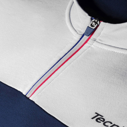 Мужская теннисная кофта Tecnifibre Zipper Hoodie - white/navy