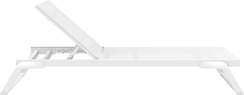 Шезлонг алюминиевый Tropic, белый