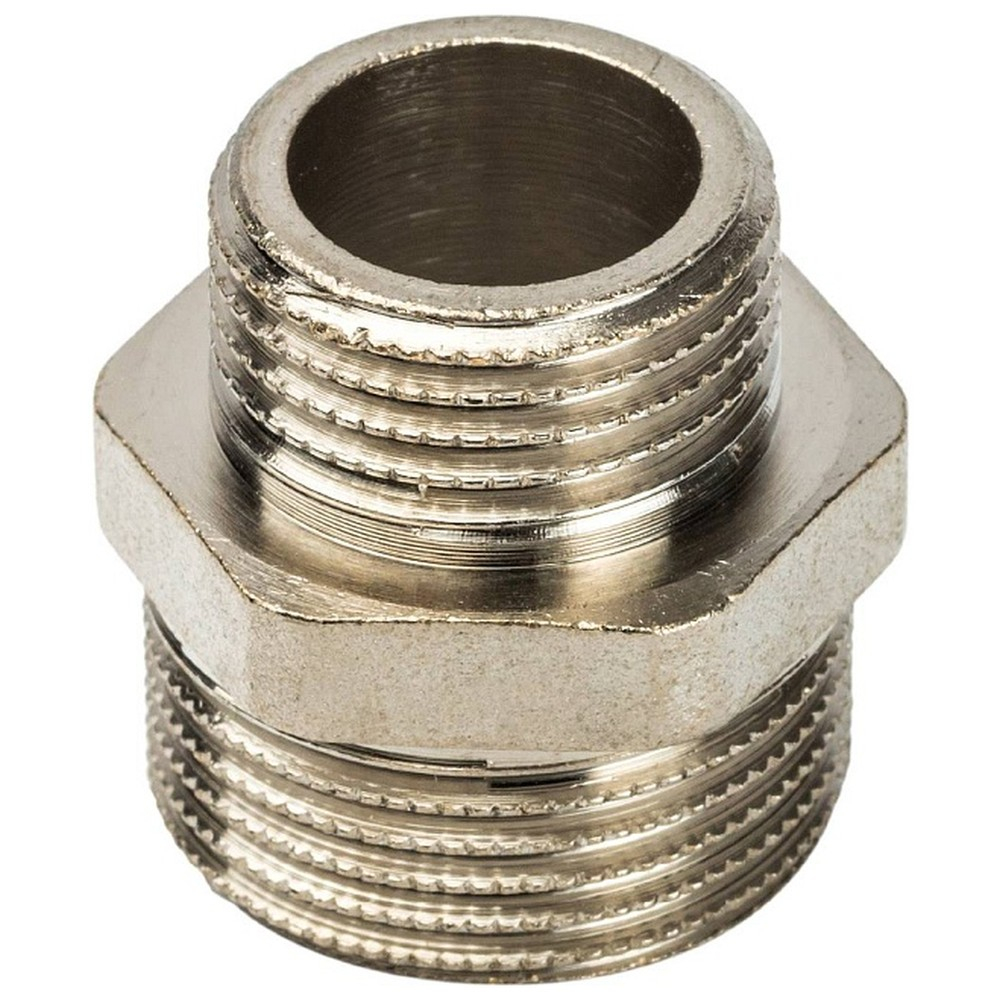 Ниппель НН переходной никелированный 3/4X1/2 SFT-0004-003412 STOUT